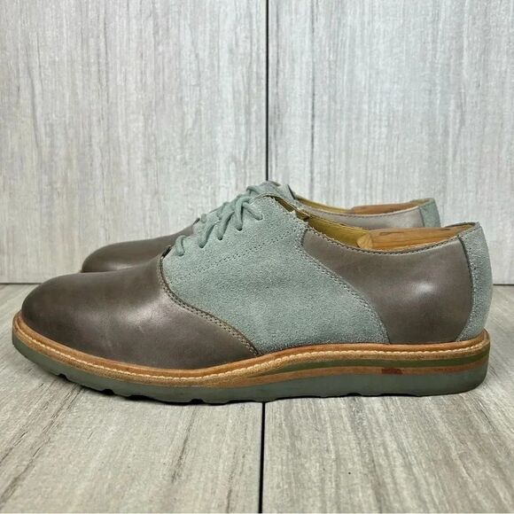 Cole Haan CloudBurst Saddle Grey Teal Oxford Derby Shoe C12028 Mens Size 9.5 - Picture 3 of 10